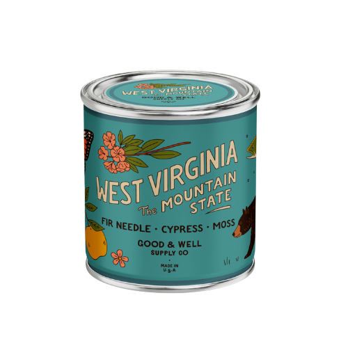 West Virginia State Candle