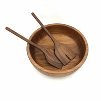 JBrody Walnut Wood Salad Bowl