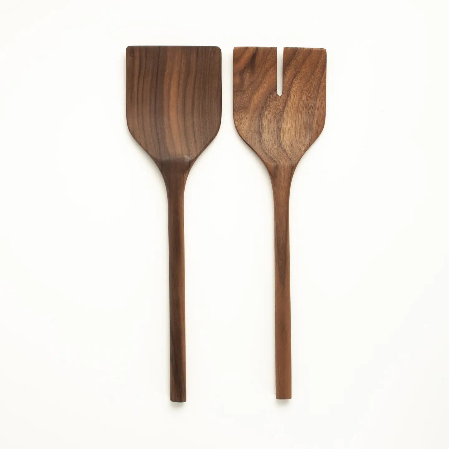 JBrody Walnut Wood Salad Servers