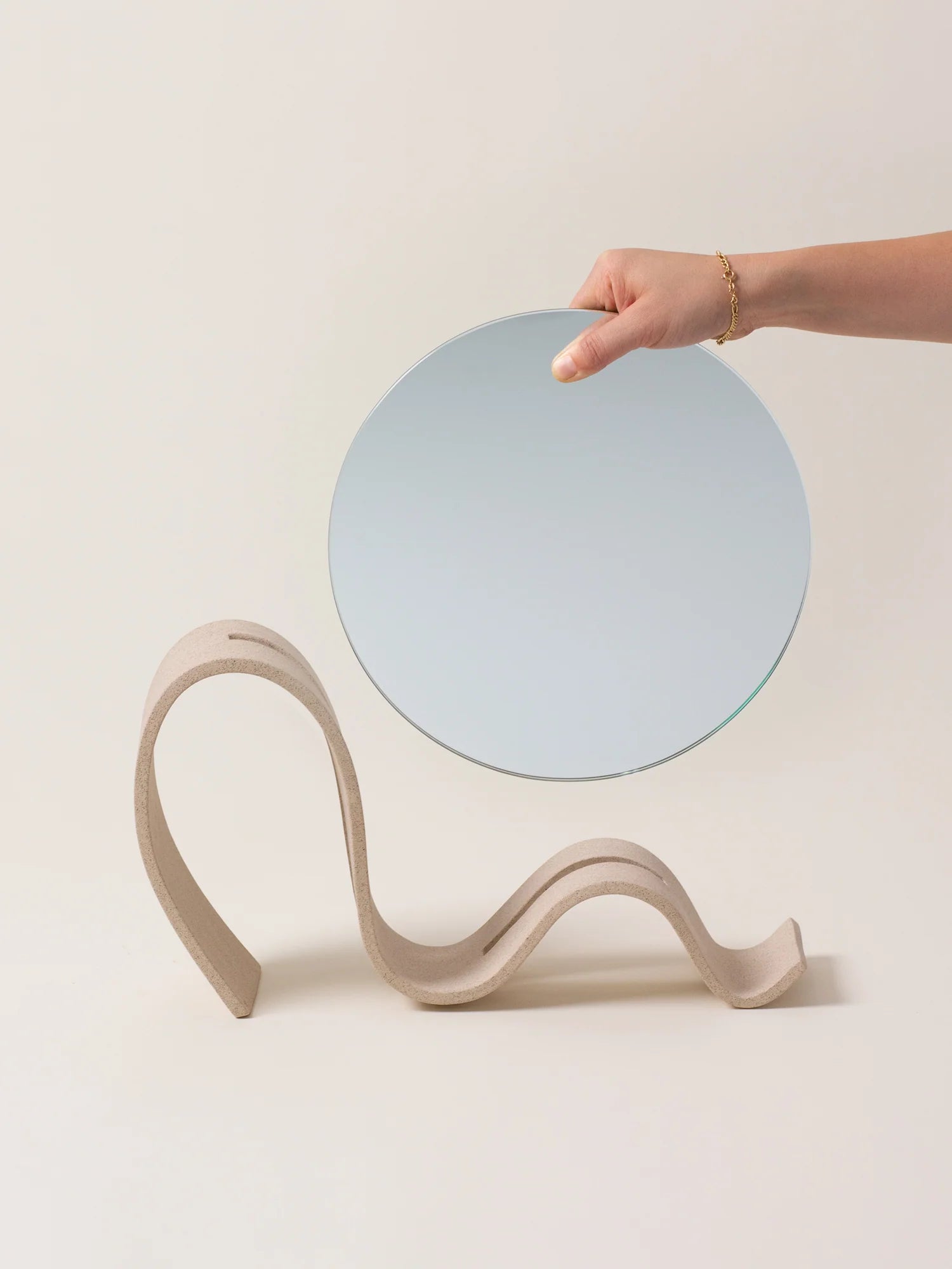 Wavee Table Mirror