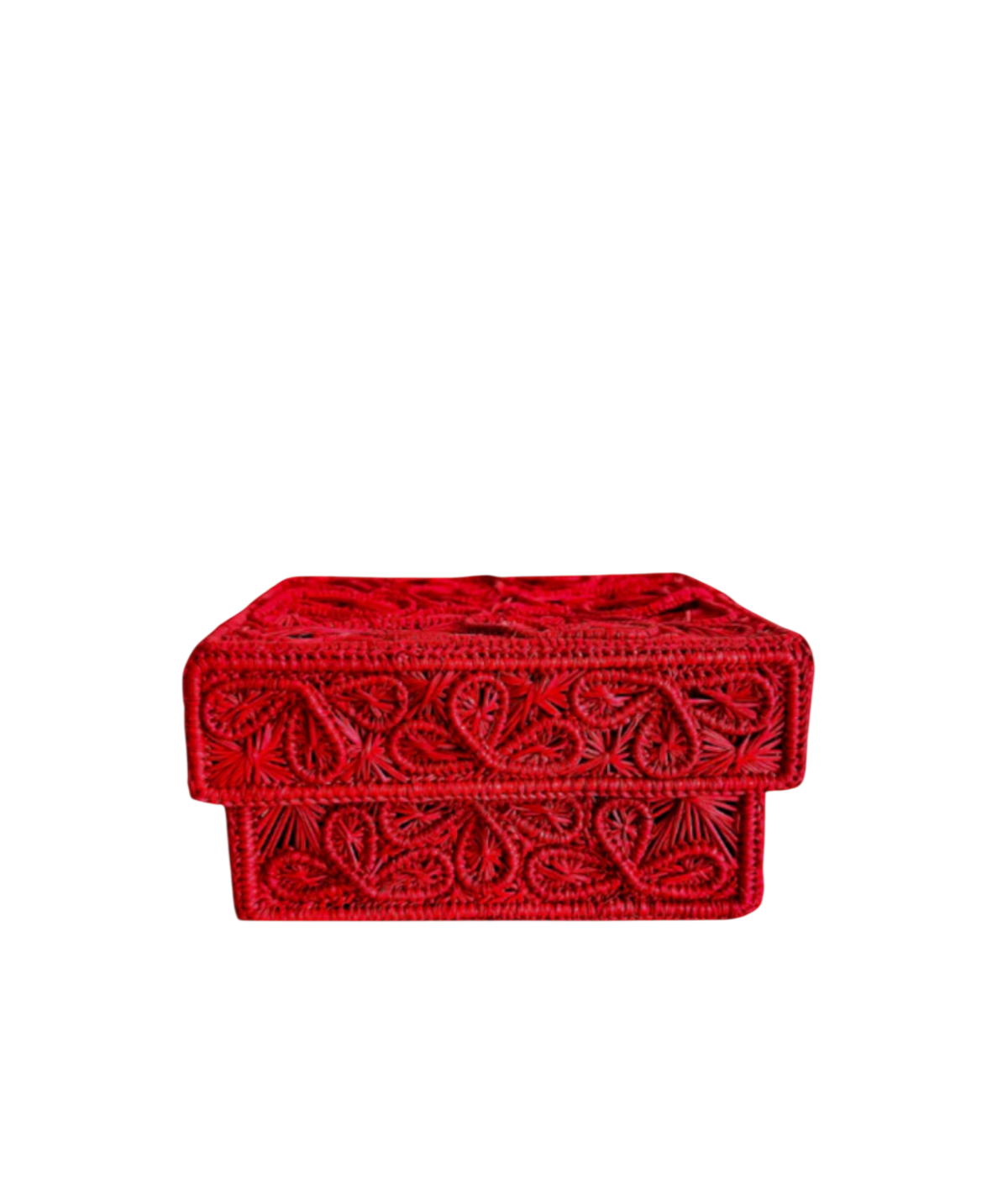 Trebol Decorative Box Medium, Red