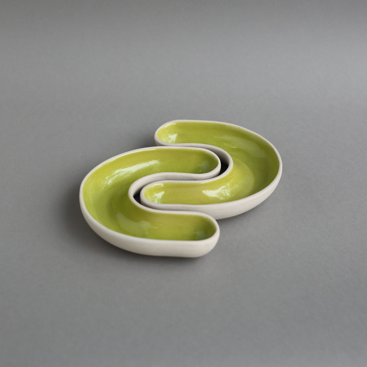 Cee Dip Plate - Lime Green (Set of 2)