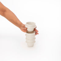 Orbit Espresso Cup, Nude | Handpainted Ceramic | 90ml (Set of 2)