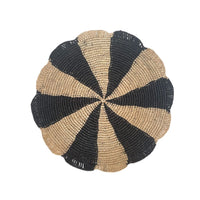 Paris Placemat, woven raffia tabletop