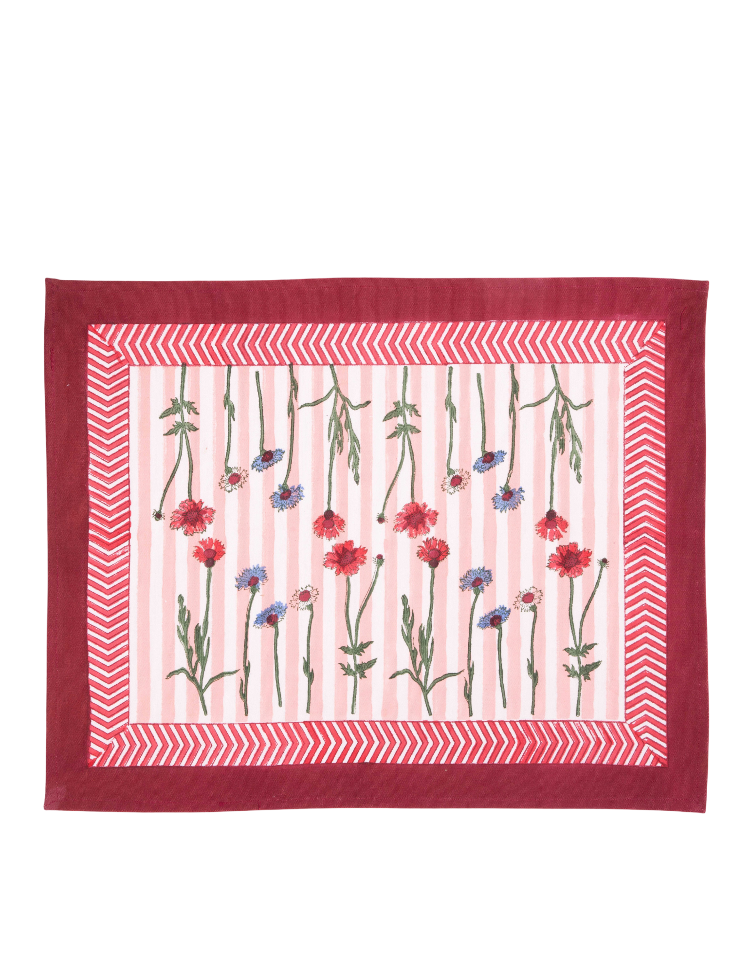 Wildflower Blockprint Placemat