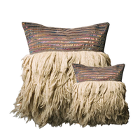 Wugo Throw Pillow - Mystic Black Holograph/Andes Sand
