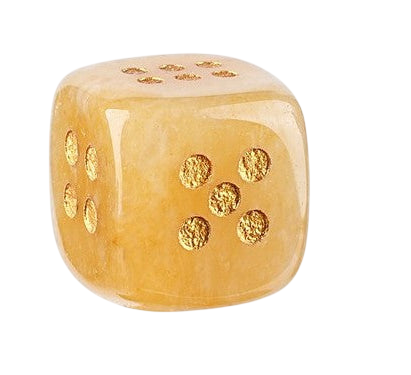 Dice - 15mm Natural Jade Laser Engraved Cube Dice with Rounded Edges Semi-Precious Stone (Set of 2)