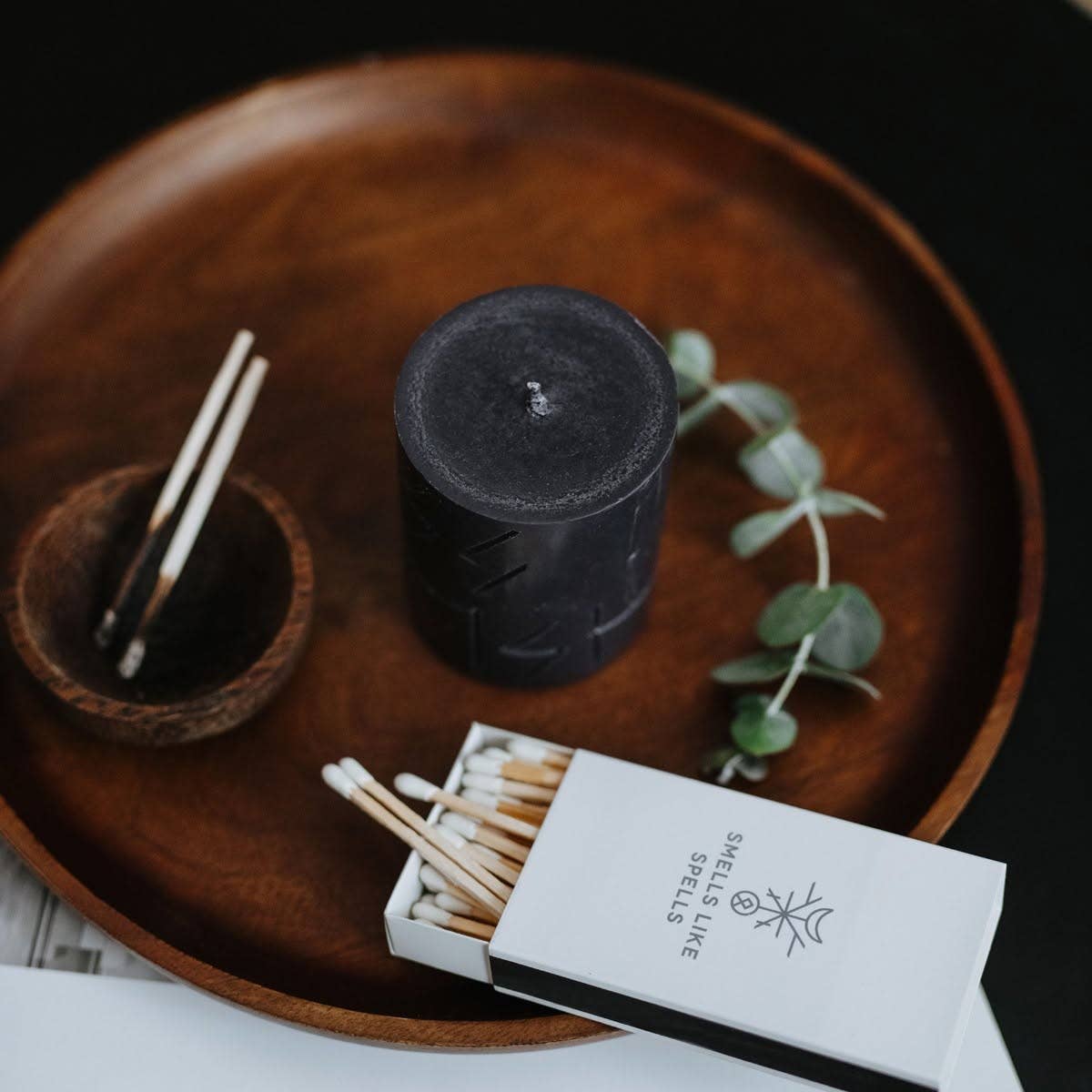 Hel - Rune Pillar Candle inspired by Norse Magic | Renewal