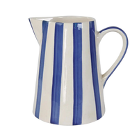 Ceramic Stripe Pitcher