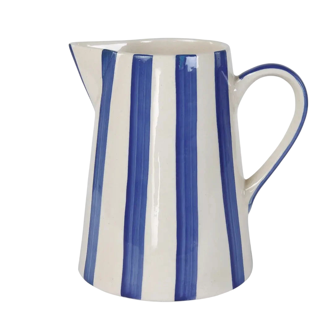 Ceramic Stripe Pitcher