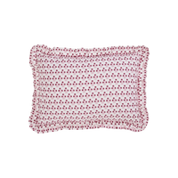 Abigail Pink Ruffled Lumbar Pillow