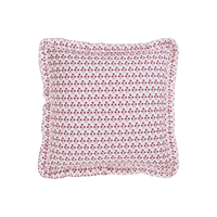 Abigail Pink Ruffled Throw Pillow