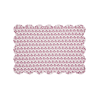 Abigail Pink Scalloped Quilted Placemat