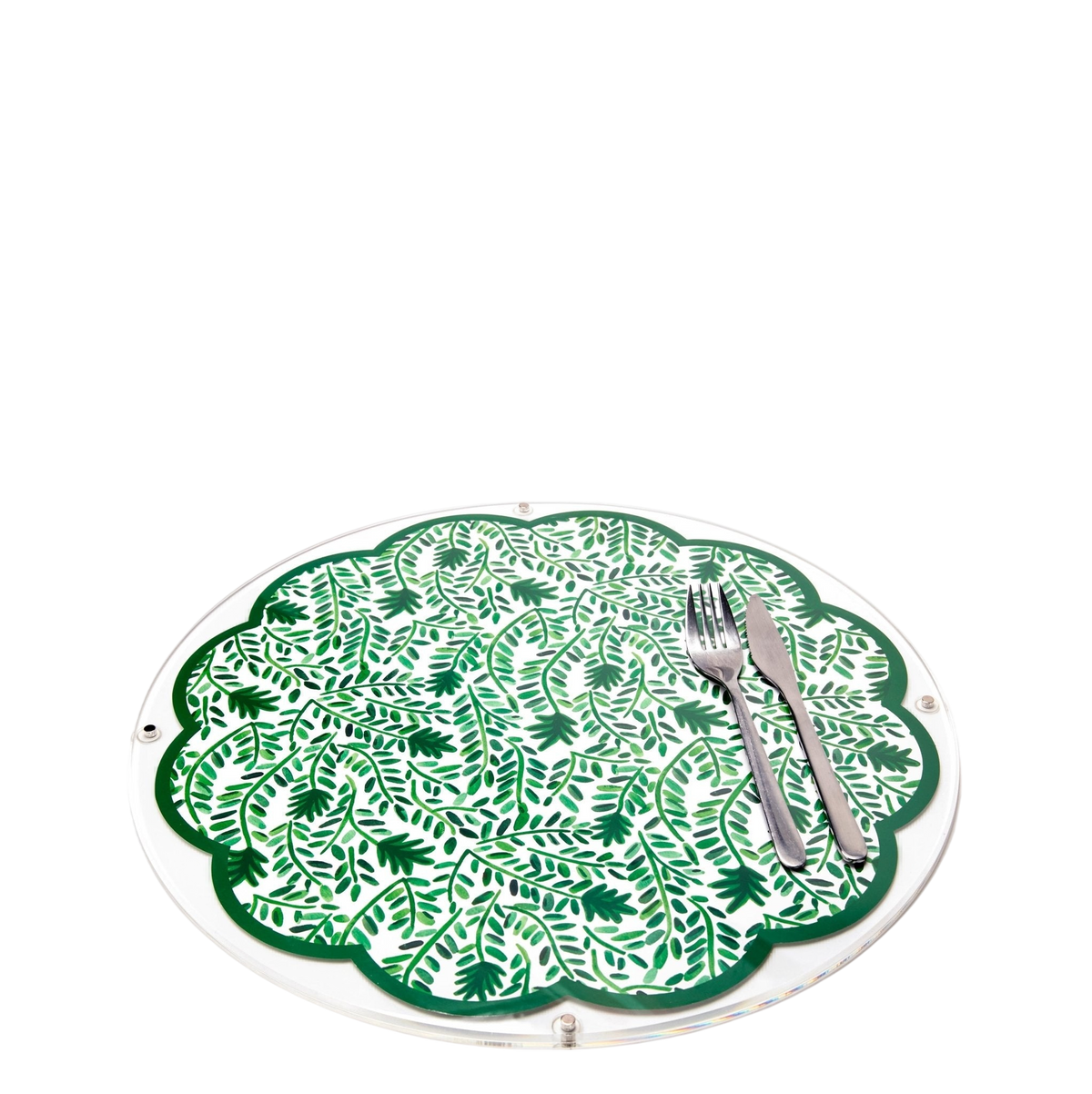 Acrylic Round Magnetic Placemats (Set of 2)