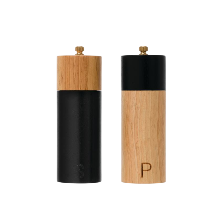Zephyr Salt + Pepper Mills, Set of 2