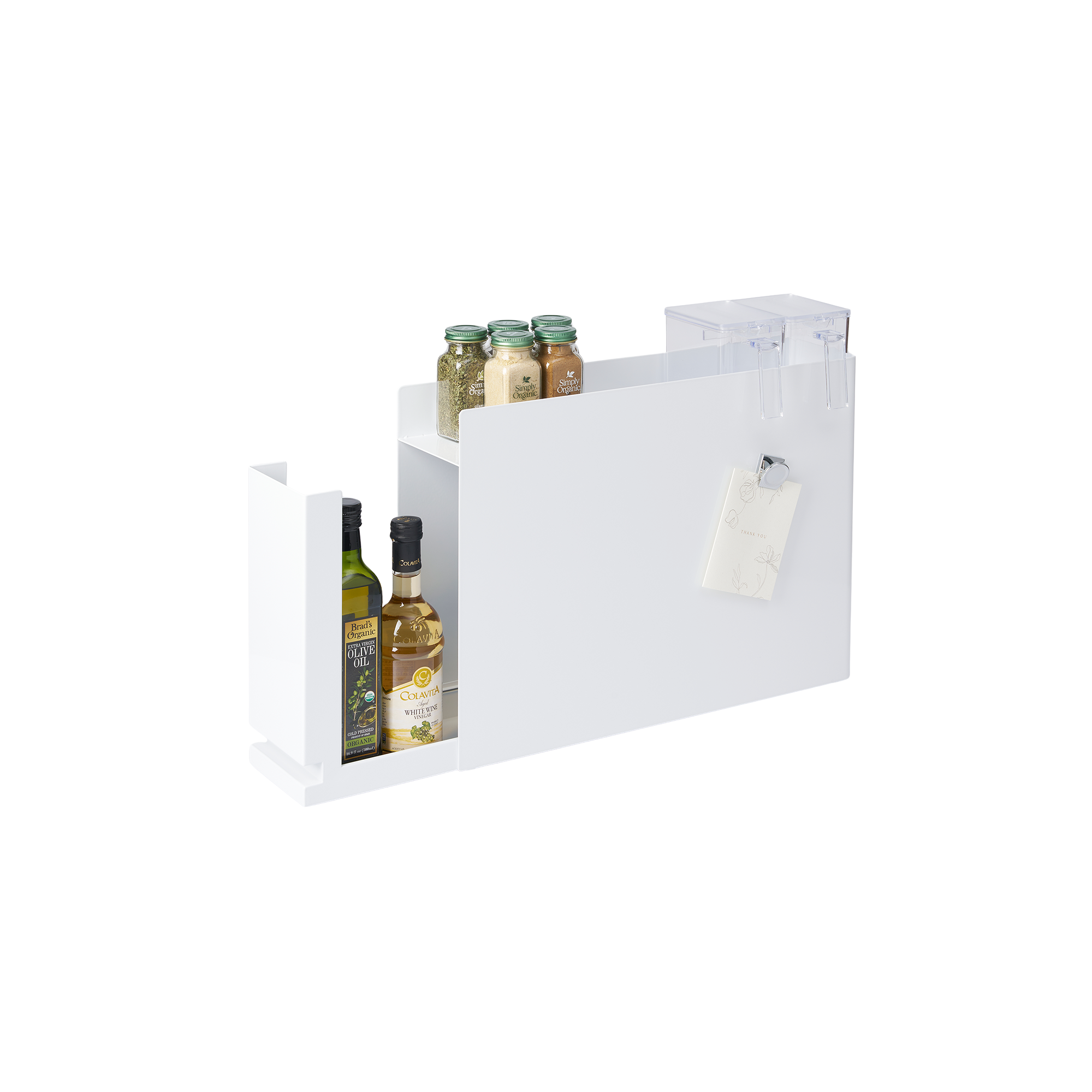 Sliding Drawer Seasoning Rack - Steel