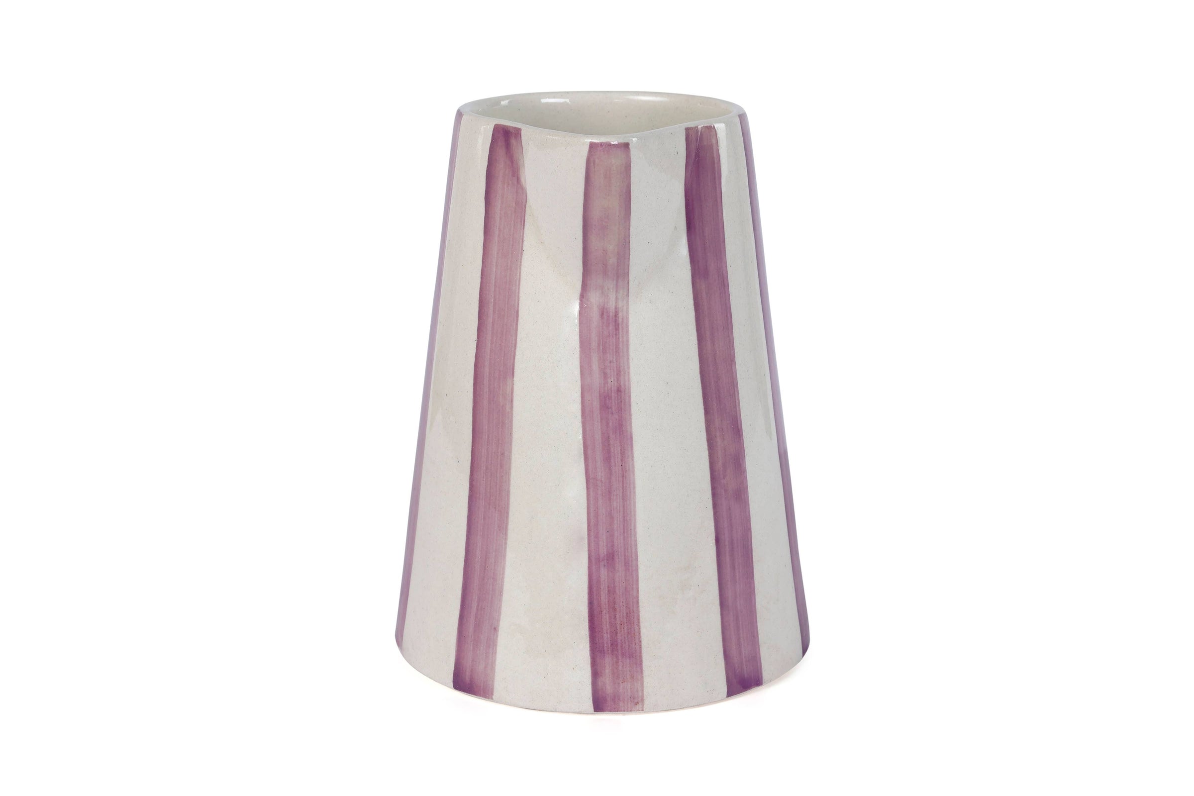 Ceramic Stripe Pitcher