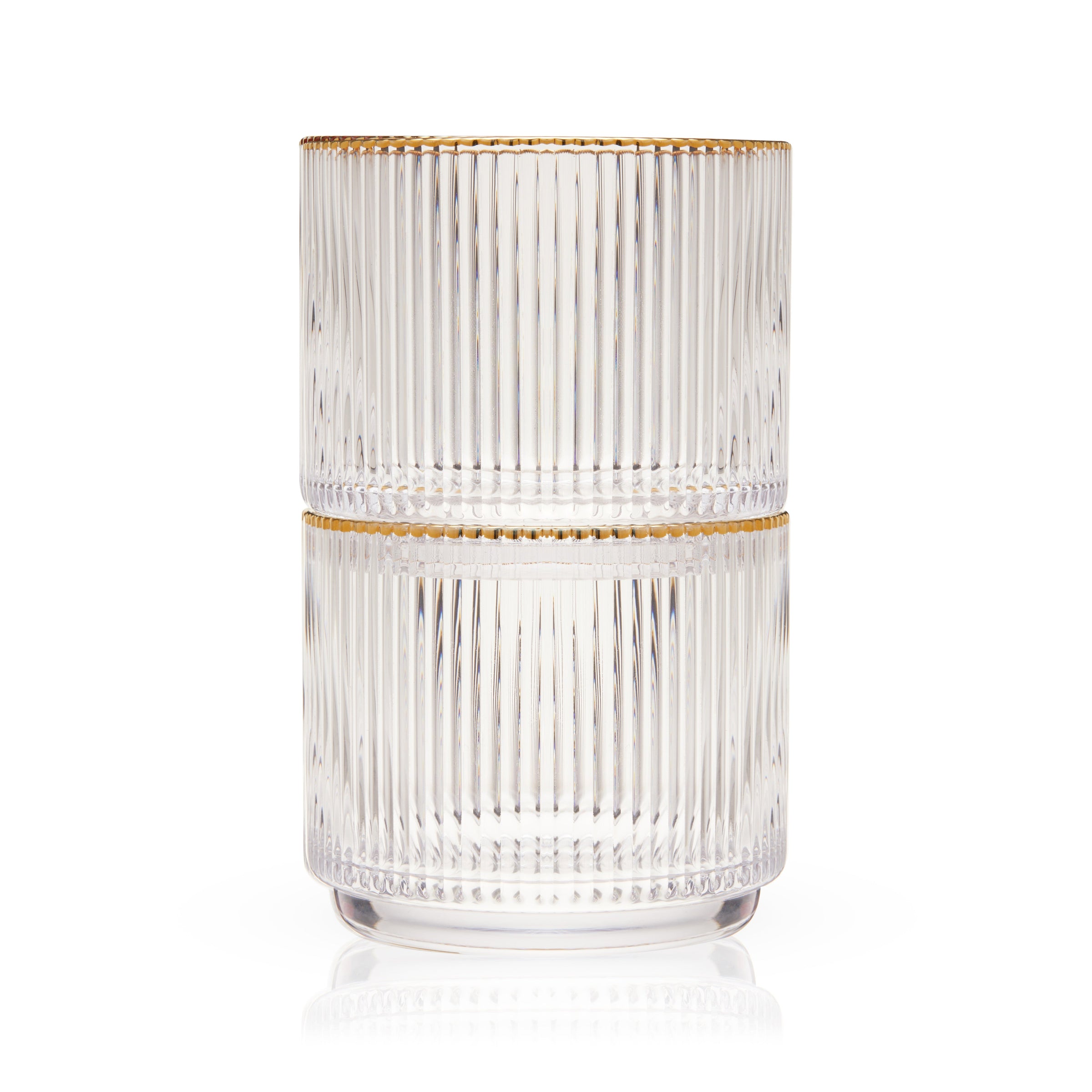 Meridian Crystal Lowball Tumblers Set of 2