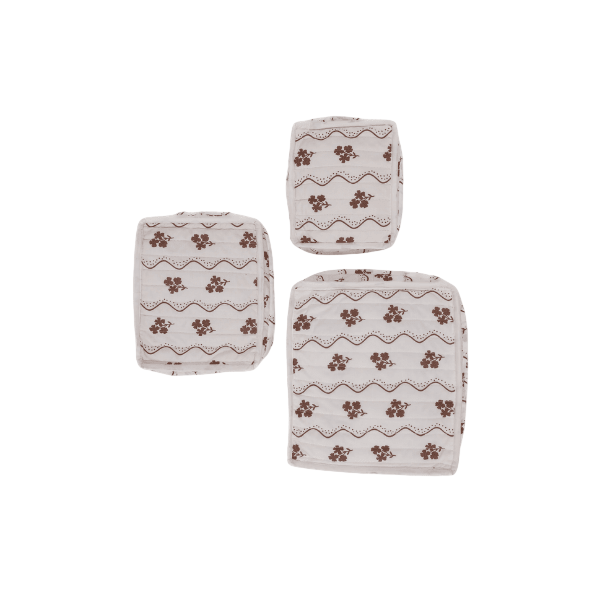 Beatrice Chocolate Floral Stacking Travel Set