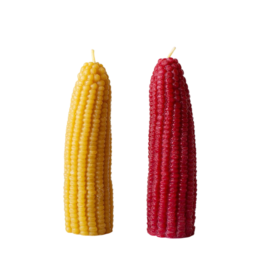 Beeswax Corn Candle