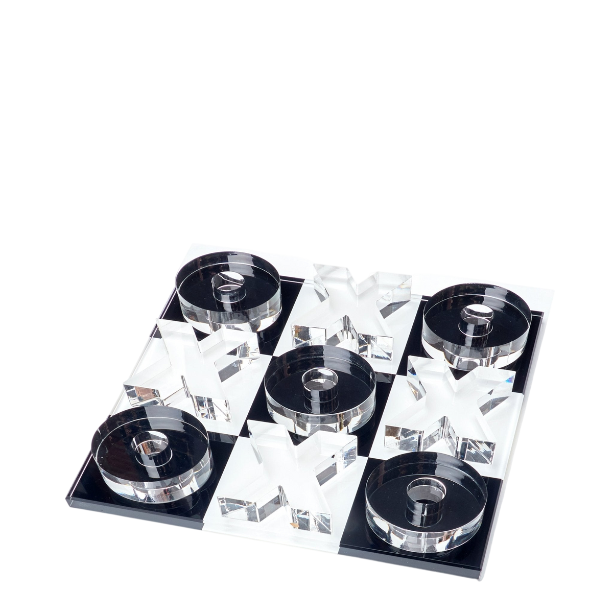 Black & White Acrylic Mini Tic Tac Toe