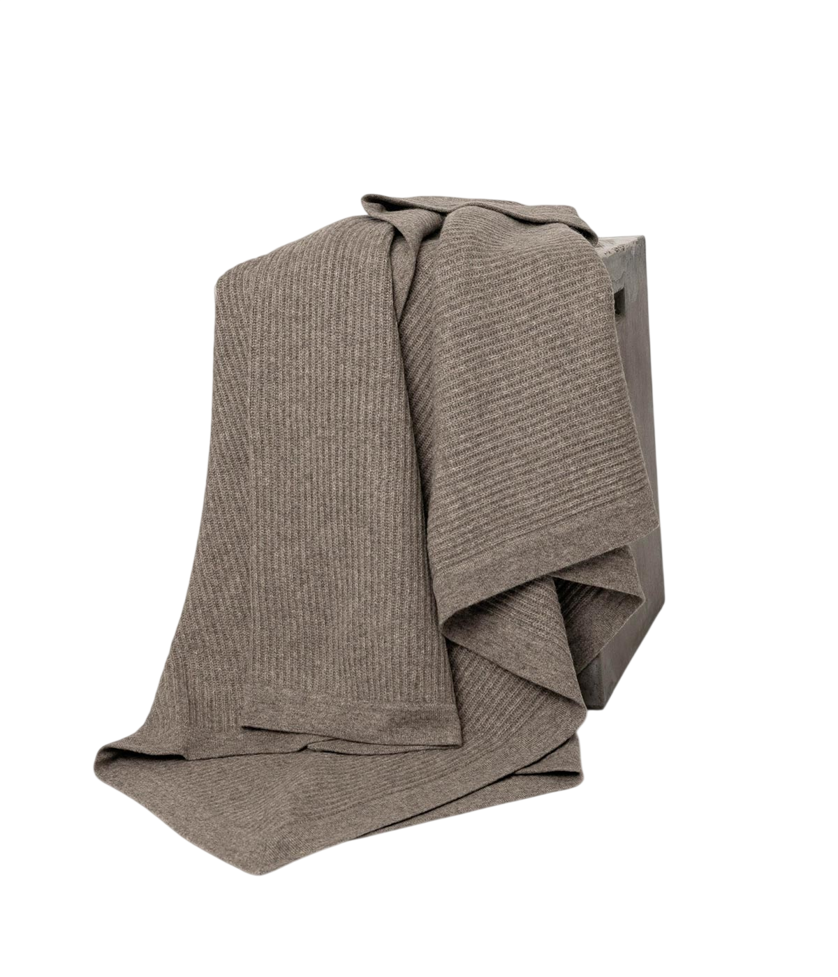 Platinum Yak Down Fisherman's Knit Throw
