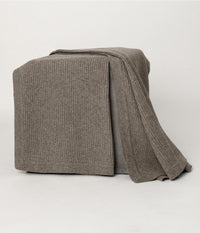 Platinum Yak Down Fisherman's Knit Throw
