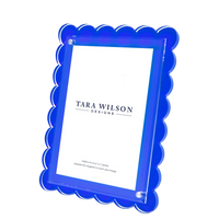 Blue Acrylic Scallop Frame