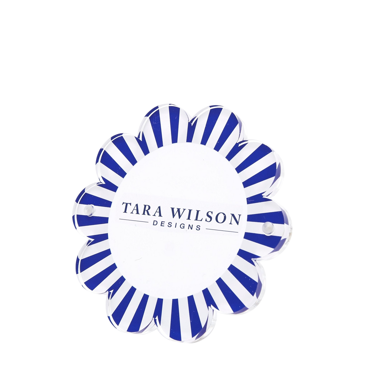 Blue & White Acrylic Daisy Frame