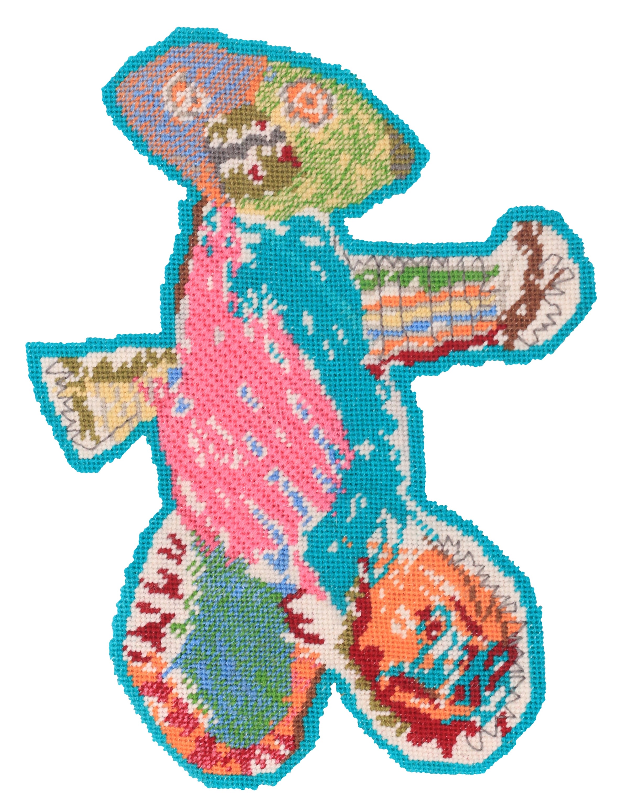 Custom Needlepoint Pillow - Child's Art