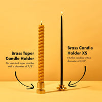 Brass Taper Candle Holder
