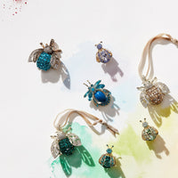 Gem Bug Clip Set - Rainbow