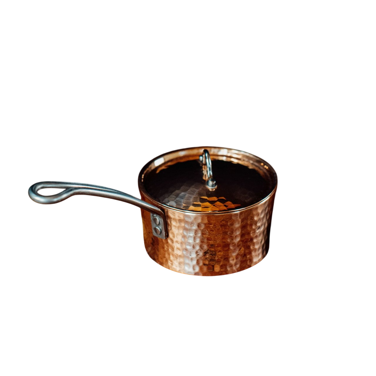 Petite French Copper Butter Pot With Lid