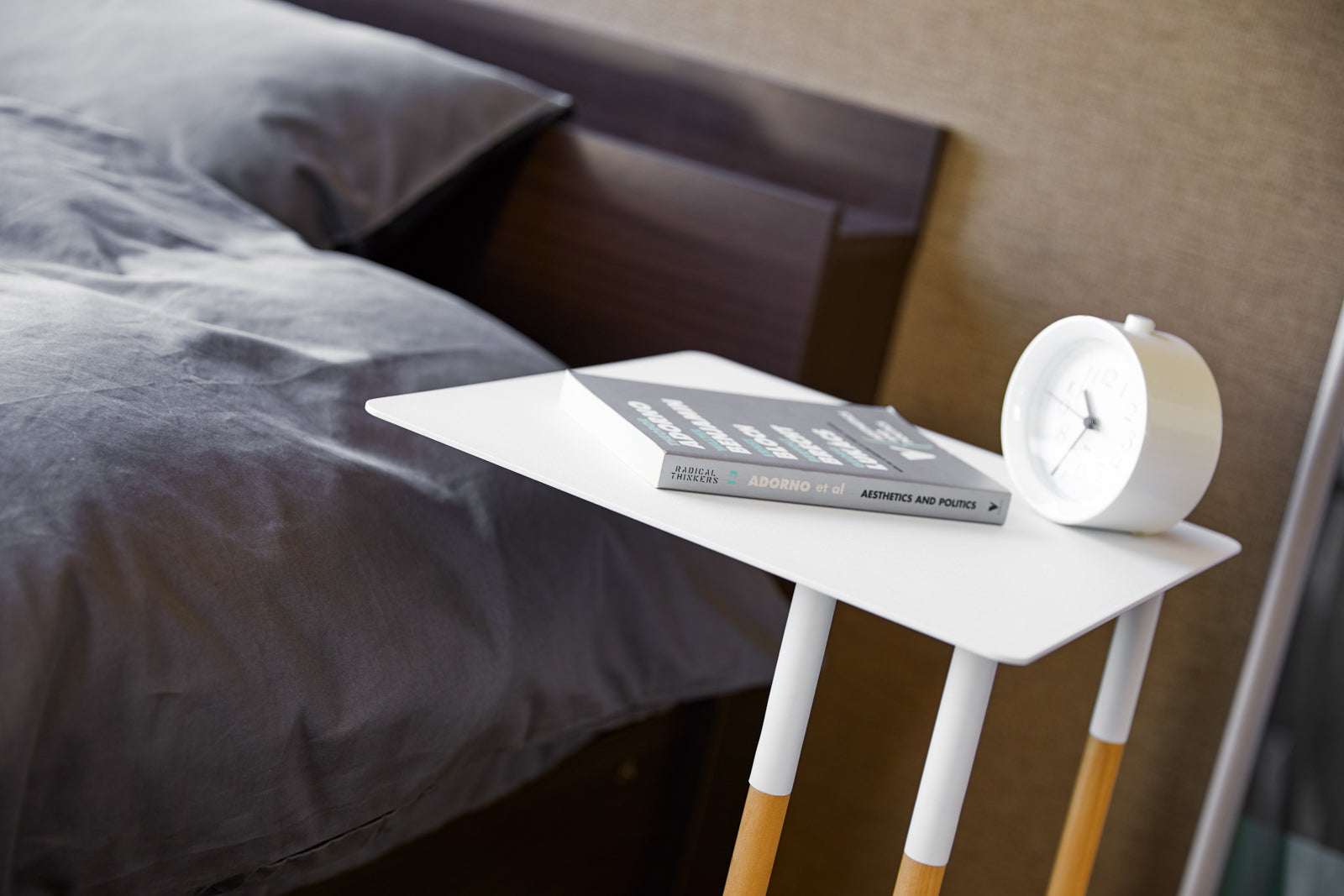 C Side Table (22" H)  - Steel + Wood