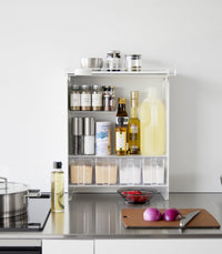 Concealable Spice Rack - Steel