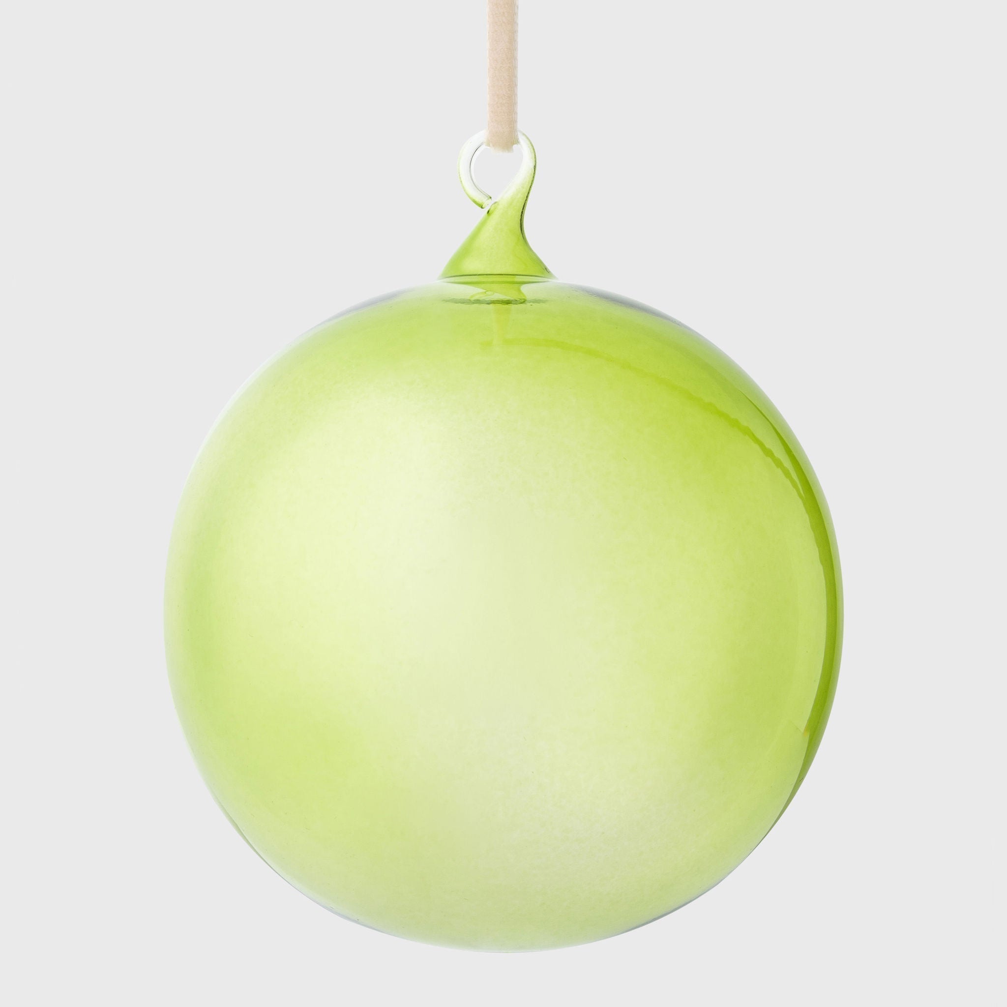 Glass Bubble Balls - Spring Green (Set of 3)