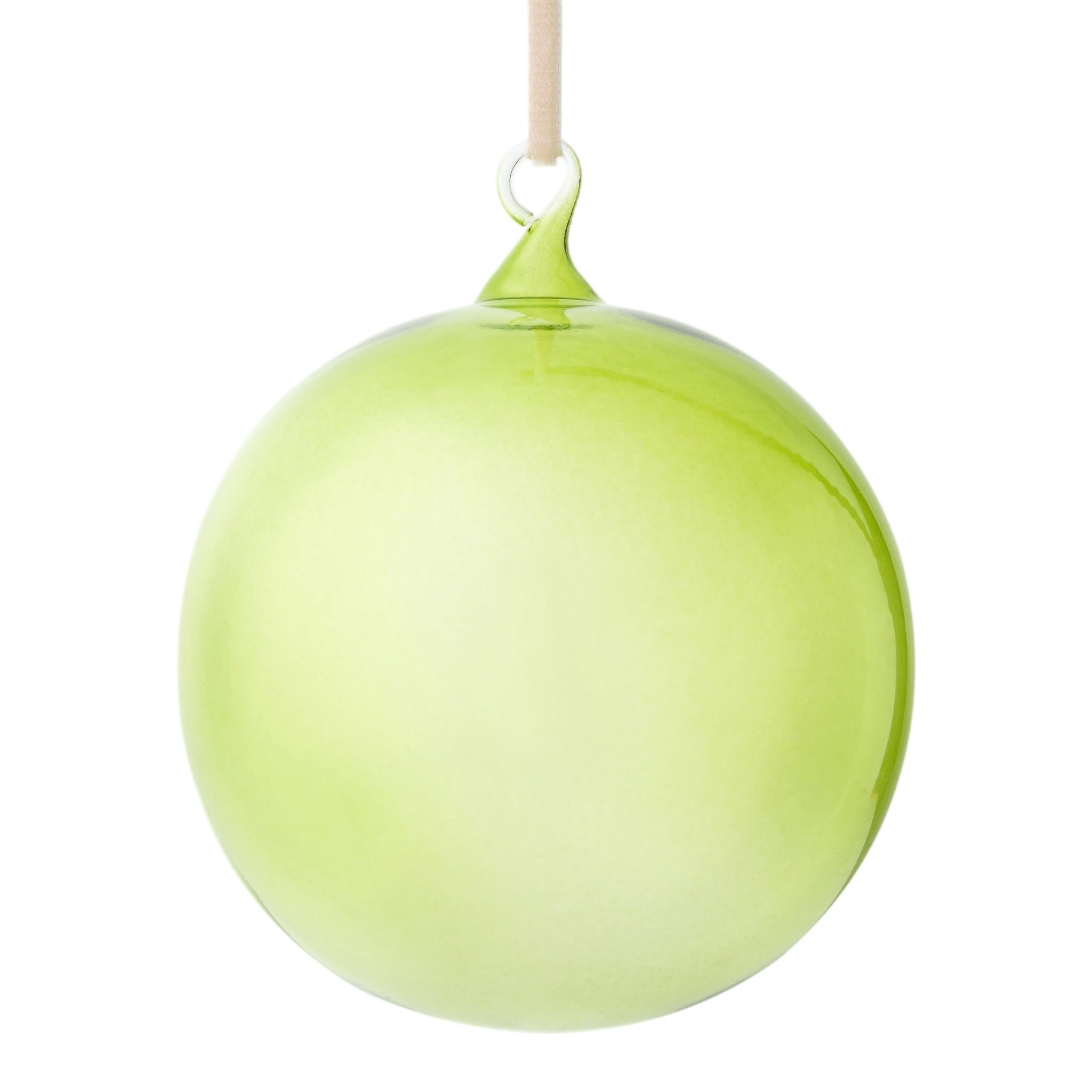 Glass Bubble Balls - Spring Green (Set of 3)
