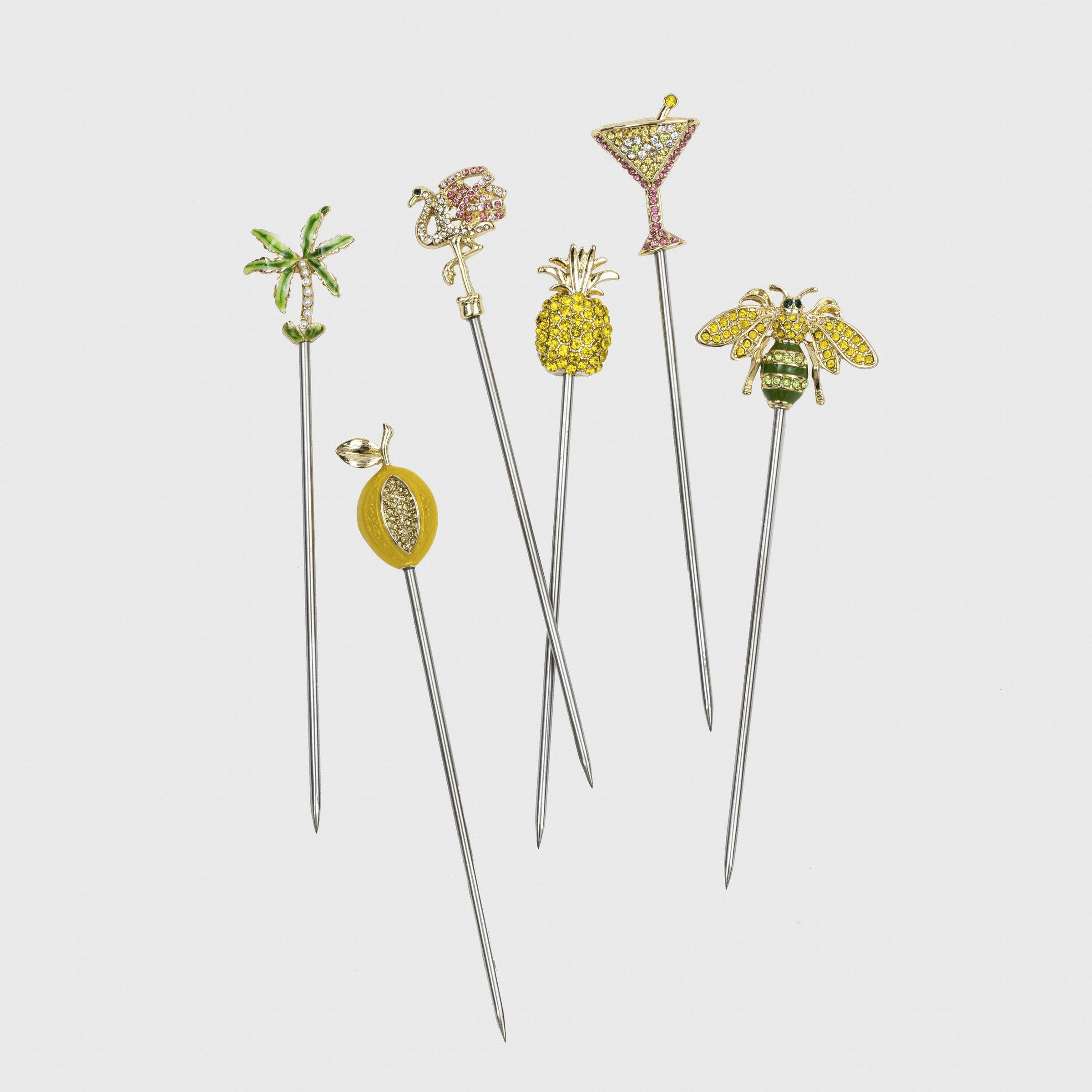 Tropical Cocktail Picks (Set of 6)