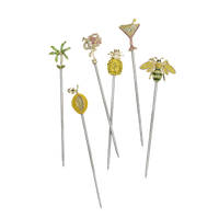Tropical Cocktail Picks (Set of 6)