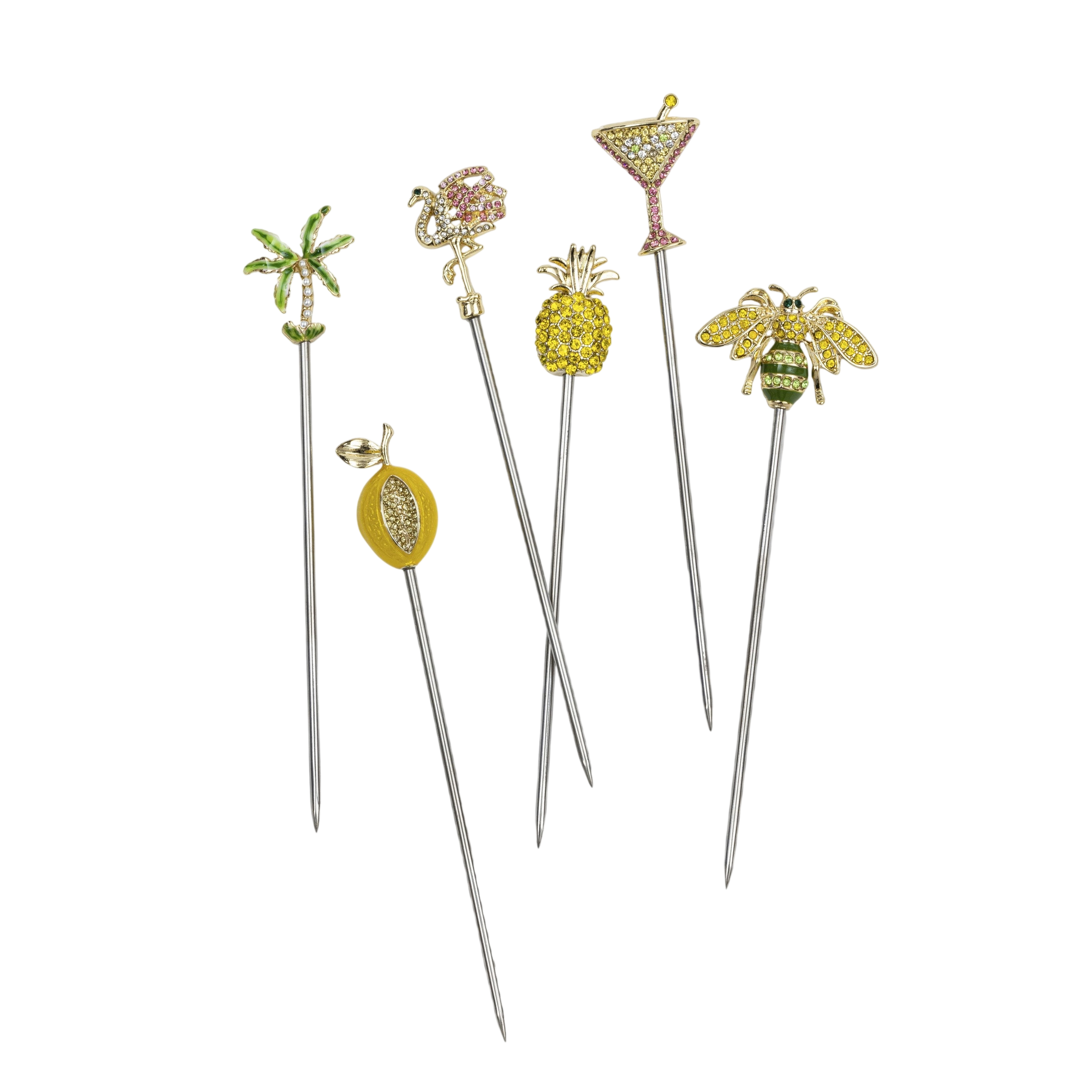 Tropical Cocktail Picks (Set of 6)