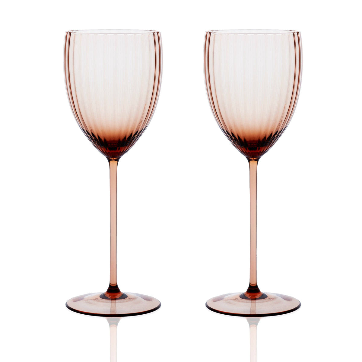 Quinn Amber White Wine Glasses, Set of 2