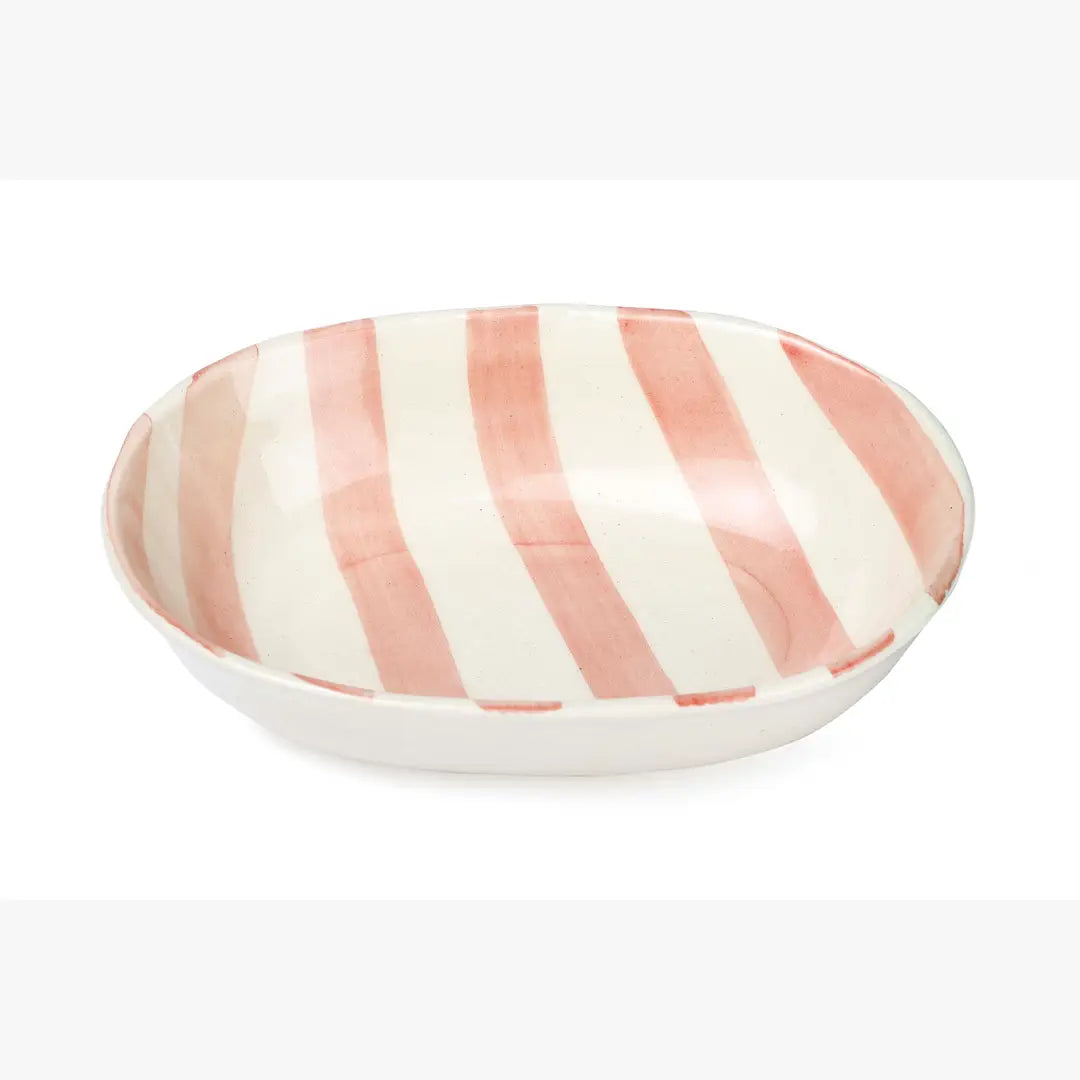 Ceramic Stripe Bowl (Set of 2)