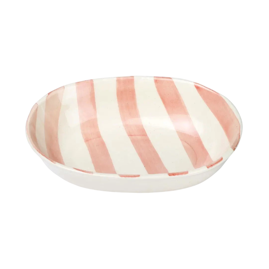 Ceramic Stripe Bowl (Set of 2)