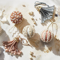 Hanging Pearl Tassel - Grey