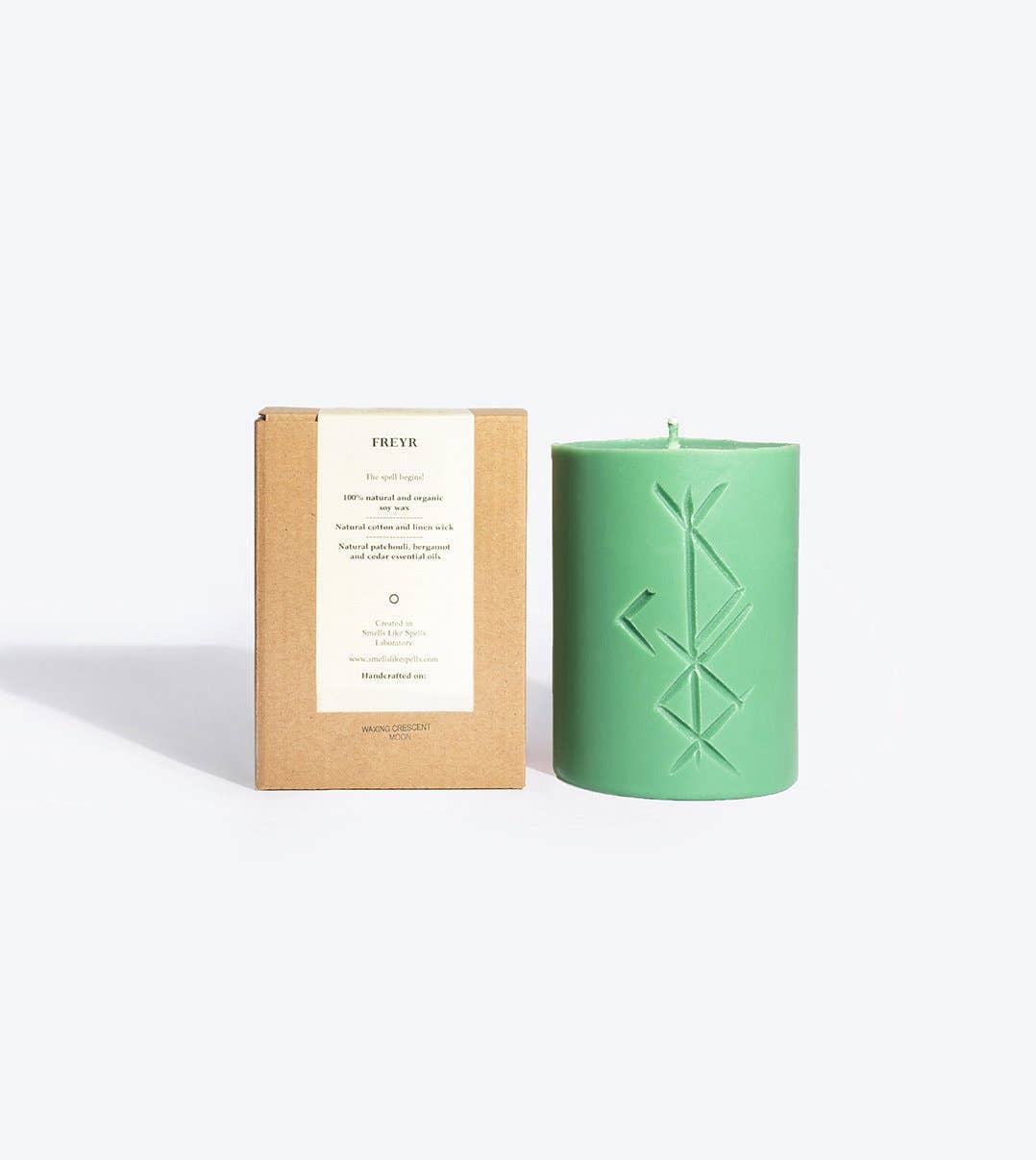 Freyr | Rune Pillar Candle | Norse Magic | Wealth