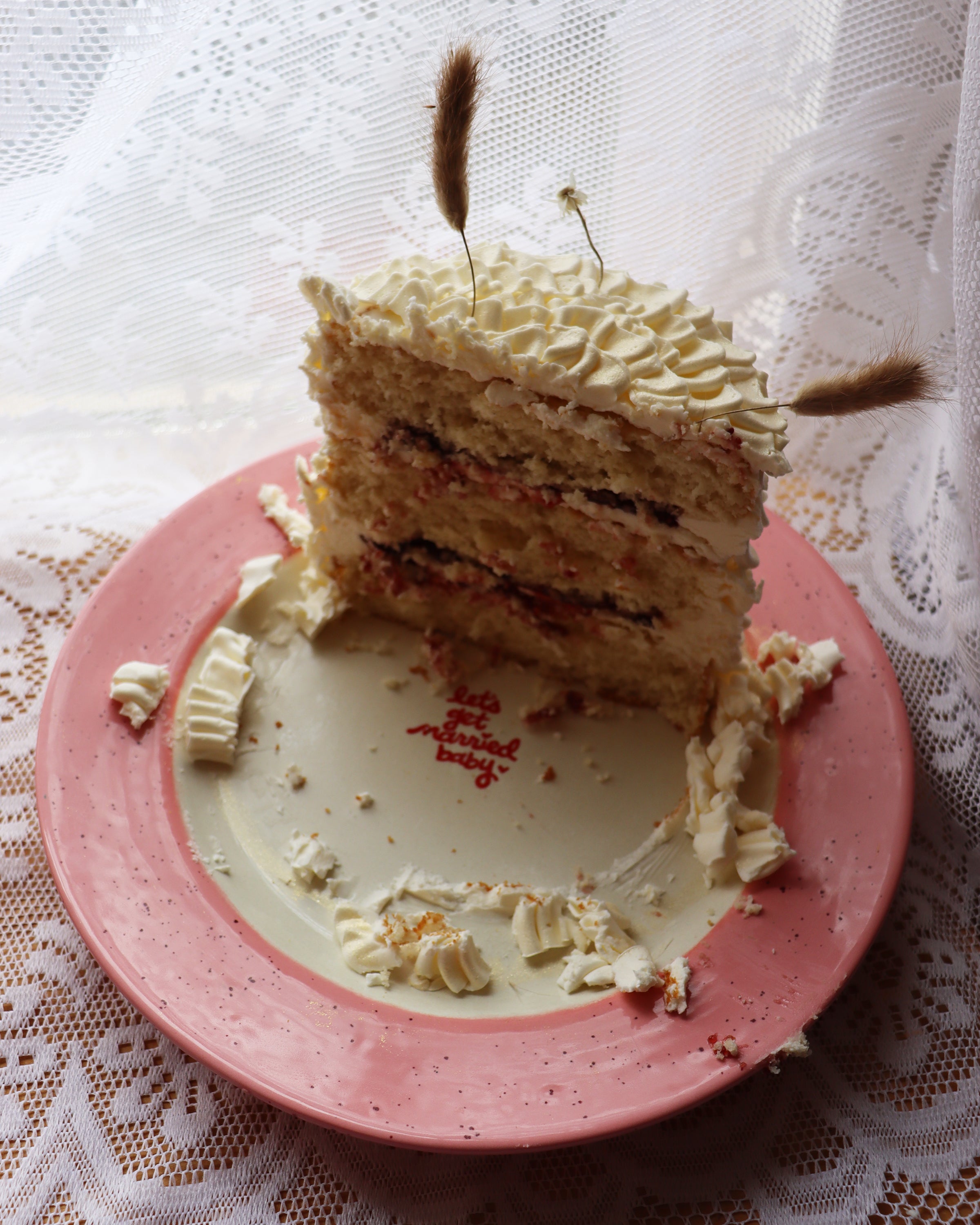 Hand-Painted Custom Scalloped Cake Plate