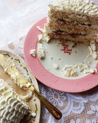 Hand-Painted “Let’s Get Married Baby” Cake Plate