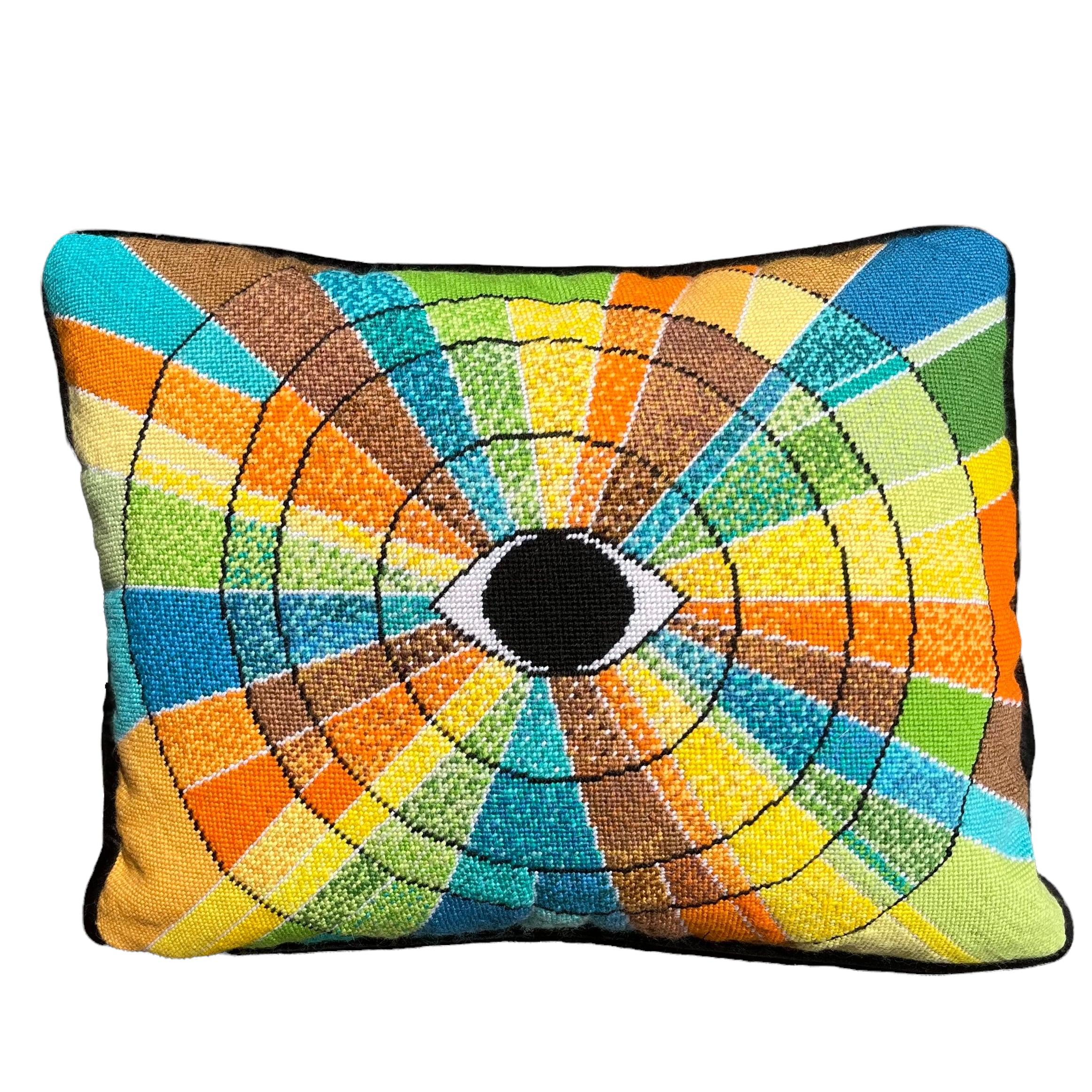 Kaleidoscope Eye - Needlepoint Pillow