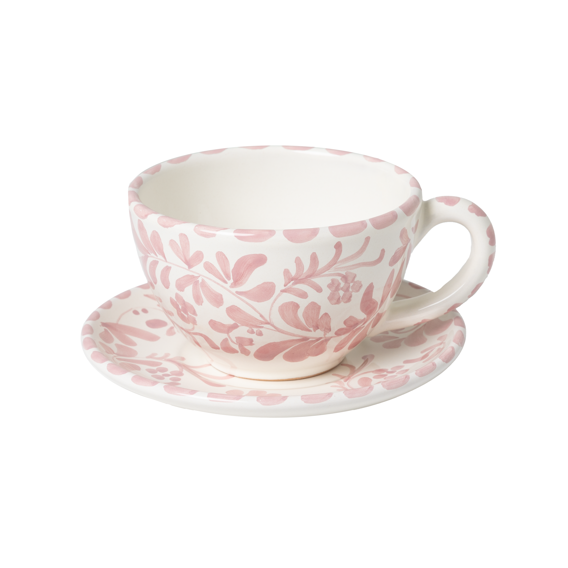 Coffee Cup with Saucer - Rosa