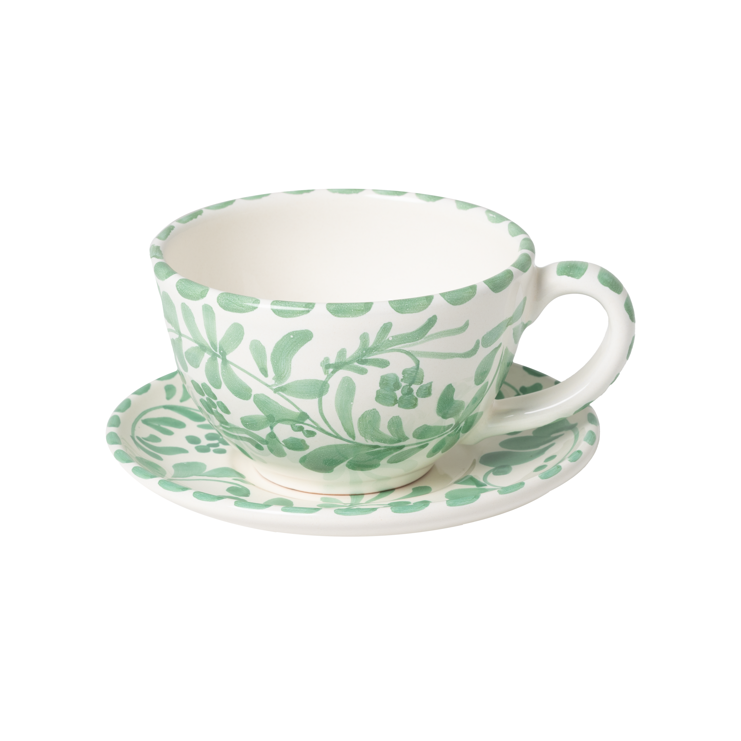 Coffee Cup with Saucer - Verde